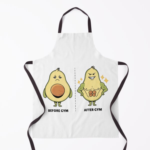Item preview, Funny Avocado Before and After Gym Muscular Transformation designed and sold by DrawHandArt.