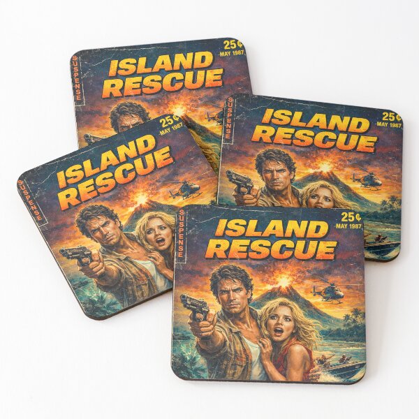 Item preview, Rescue on the Island Retro on VHS designed and sold by Vexel - Digital Armor.