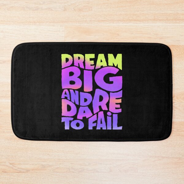 Item preview, Dream Big and Dare to Fail – Motivational Quote Gradient Typography Design designed and sold by ULTIMATE CREATIONS.
