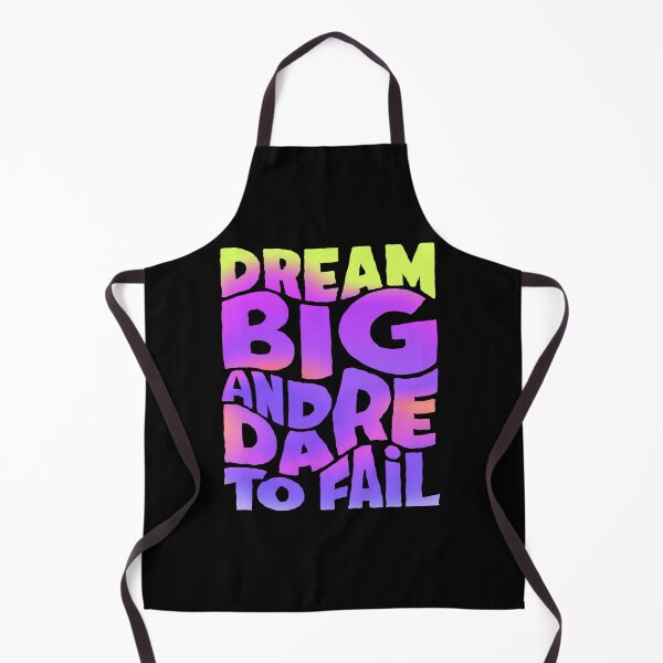 Item preview, Dream Big and Dare to Fail – Motivational Quote Gradient Typography Design designed and sold by ULTIMATE CREATIONS.