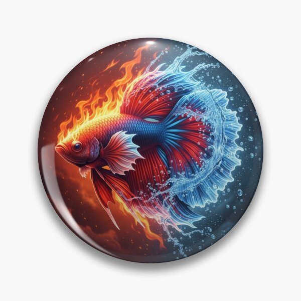 Item preview, Betta fish art illustration inspired by the betta fish designed and sold by TeamBettas.