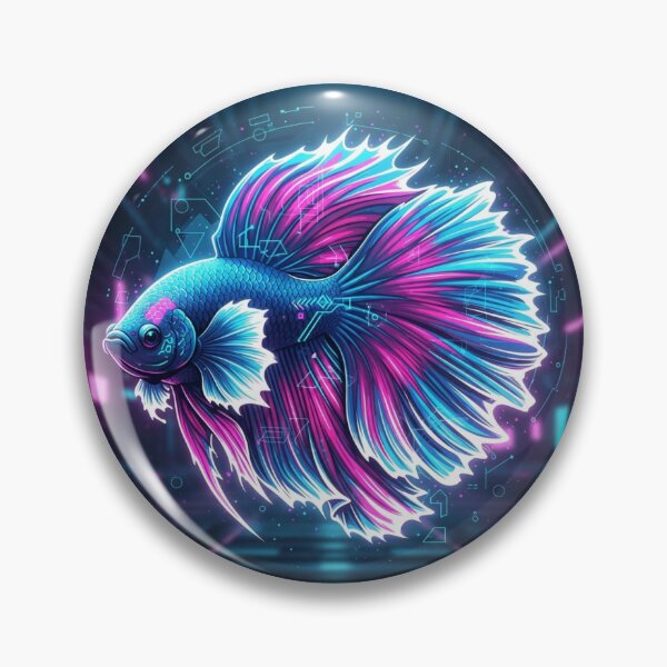 Item preview,  inspired by the Betta fish art illustration designed and sold by TeamBettas.
