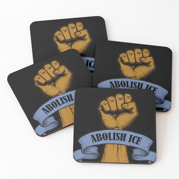 Item preview, Abolish ICE fist of defiance designed and sold by irregulargoods.