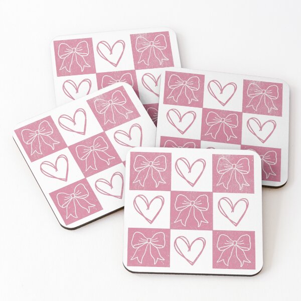 Item preview, Retro Checkered Valentine's Day, Coquette Valentines, Pink Retro Valentine's Day, Cute V-day designed and sold by DesignDenDo ⭐⭐⭐⭐⭐.