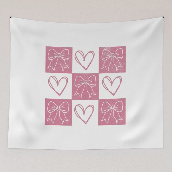 Item preview, Retro Checkered Valentine's Day, Coquette Valentines, Pink Retro Valentine's Day, Cute V-day designed and sold by DesignDenDo ⭐⭐⭐⭐⭐.
