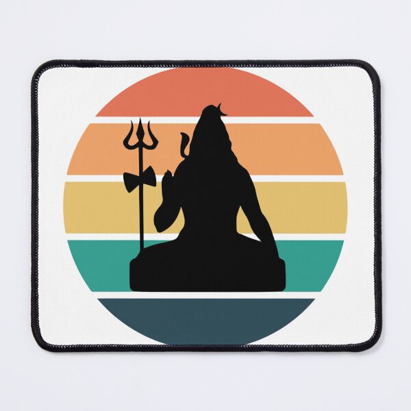 Item preview, Lord Shiva Retro Sunset Abstract Art designed and sold by Rawfuzion.