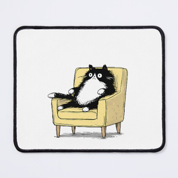 Item preview, Lazy Black Cat Relaxing In Armchair designed and sold by BrianfmArts.