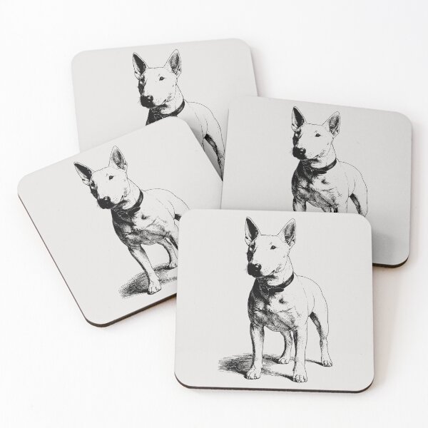 Item preview, Bull Terrier Vintage Dog Portrait designed and sold by RPrintPulse.