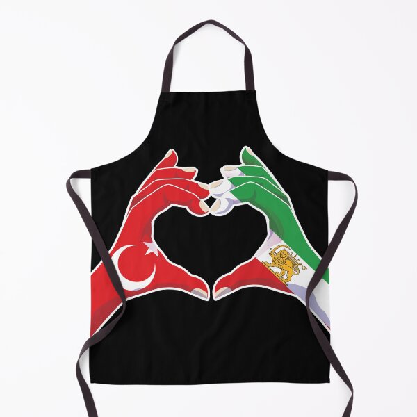Item preview, Türkiye–Iran Unity | Heart Hands with Lion and Sun designed and sold by FlagX.