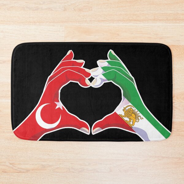 Item preview, Türkiye–Iran Unity | Heart Hands with Lion and Sun designed and sold by FlagX.