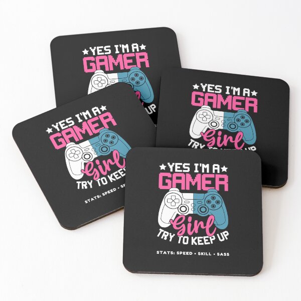 Item preview, Yes I'm a Gamer Girl Try to Keep Up — Funny Gaming Girl Gift designed and sold by Retro Gamer Gifts.