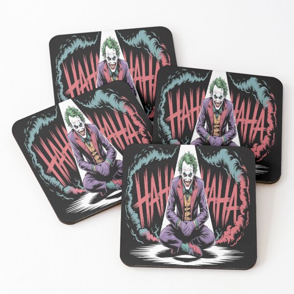 Item preview, Joker's Seated Hysteria: Spotlight Laugh in Green-Red Chaos - DC Comics Fan Art designed and sold by Midnight Veil Designs.