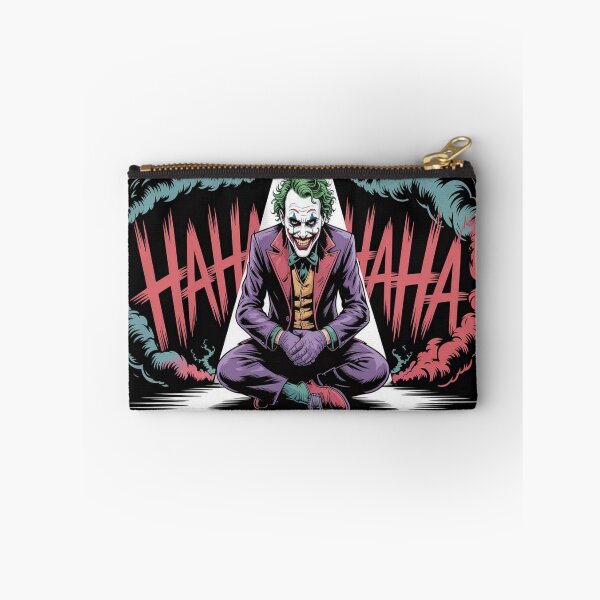 Item preview, Joker's Seated Hysteria: Spotlight Laugh in Green-Red Chaos - DC Comics Fan Art designed and sold by Midnight Veil Designs.