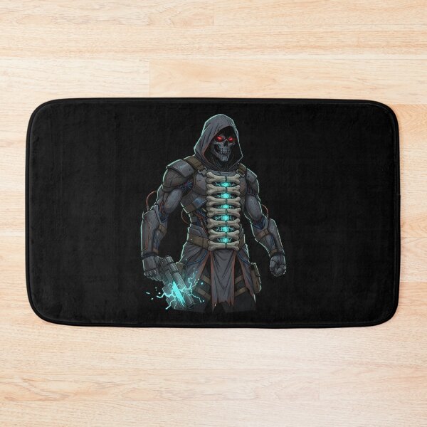 Item preview, Cybernetic Skeleton Warrior Sci-Fi Cyborg Assassin With Energy Pistol designed and sold by DrawHandArt.