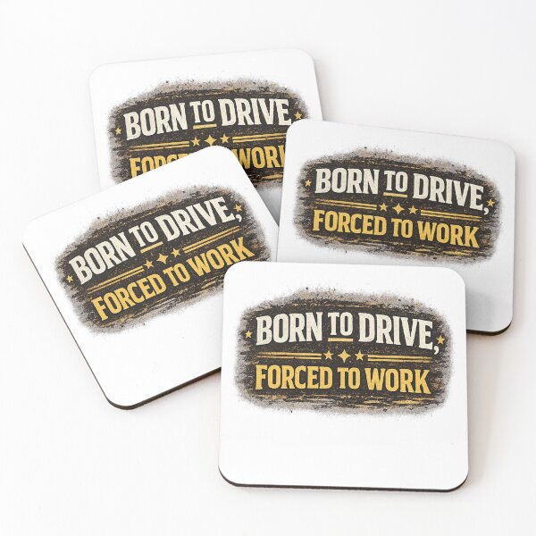 Item preview, Born To Drive Forced To Work Funny Truck Driver T-Shirt designed and sold by Designpnl.