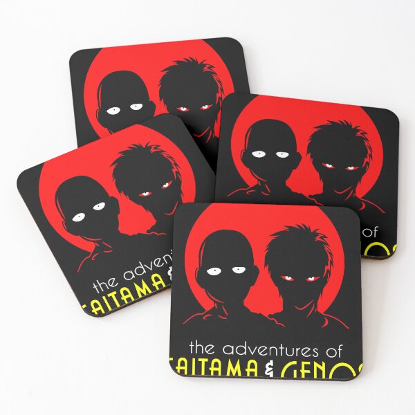 Item preview, The Adventures of Saitama & Genos – Minimalist Anime Inspired Duo Design designed and sold by MikeMoreArt.