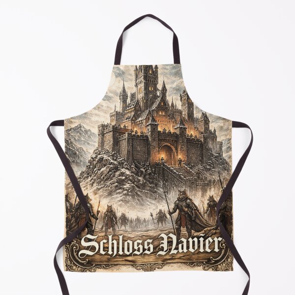 Item preview, Schloss Navier Gothic Castle T-Shirt - Dark Fantasy Medieval Fortress Apparel designed and sold by OneNineNineSix.