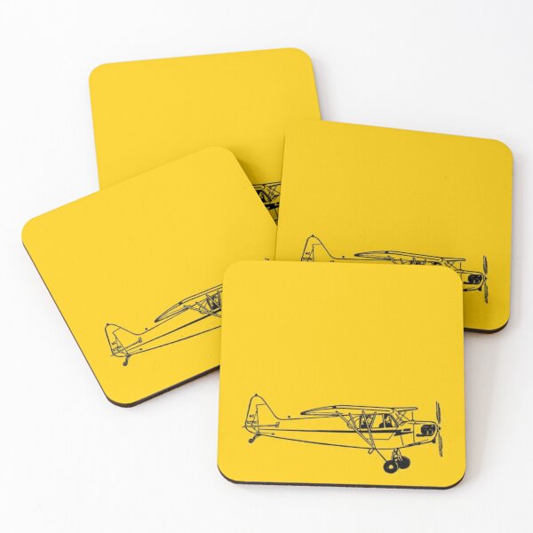 Item preview, piper cub yellow vintage owners manual art tailwheel designed and sold by PilotandPlane.