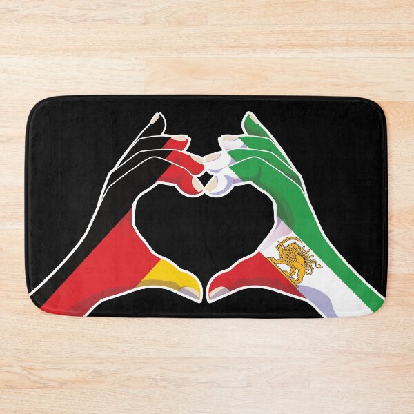 Item preview, German–Iranian Unity | Heart Hands with Lion and Sun designed and sold by FlagX.