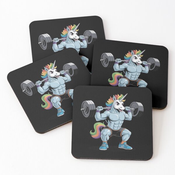 Item preview, Weightlifing Barbell - Unicorn Weightlifter designed and sold by AmandasHastie.