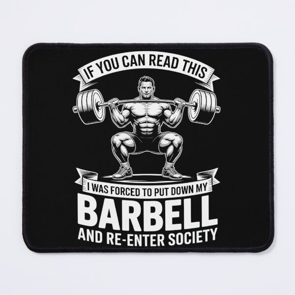 Item preview, Weightlifing Barbell - Workout Gym Weightlifter designed and sold by AmandasHastie.