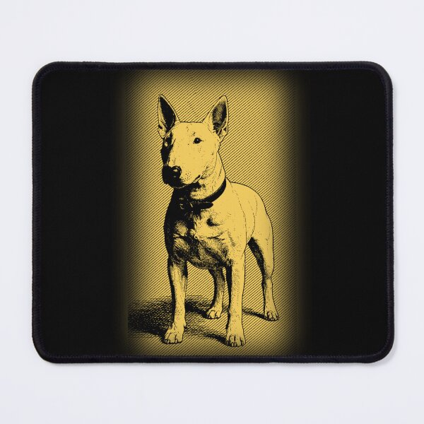 Item preview, Bull Terrier Golden Vintage Portrait designed and sold by RPrintPulse.