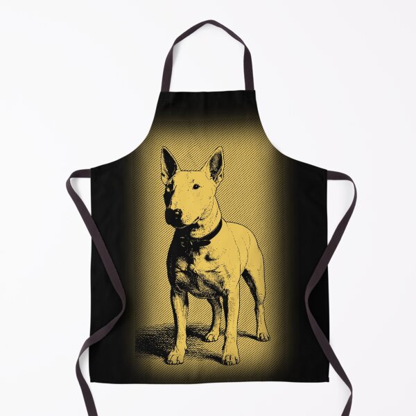 Item preview, Bull Terrier Golden Vintage Portrait designed and sold by RPrintPulse.