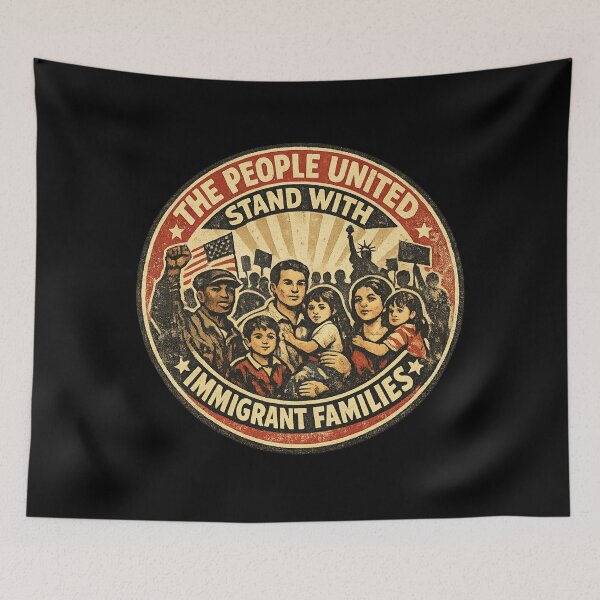 Item preview, The people united stand with immigrant families designed and sold by DIRTYDUNNZ.