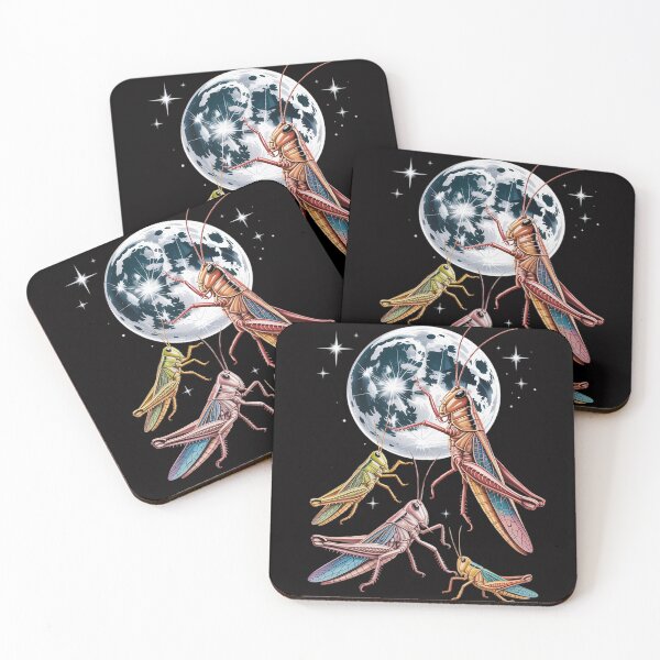 Item preview, Three Cricket Moon 3 Insect Howling Meme Magic Cursed designed and sold by MatthewJordas.