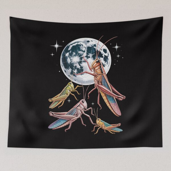 Item preview, Three Cricket Moon 3 Insect Howling Meme Magic Cursed designed and sold by MatthewJordas.