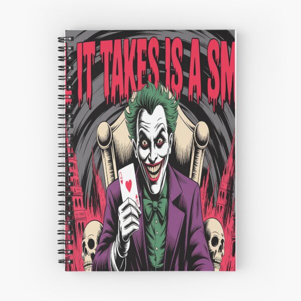 Artikelvorschau, Jokers blutiger Grinse-Thron: Alles, was es braucht, ist ein Lächeln – DC Comics Fan-Art entworfen und verkauft von Midnight Veil Designs.