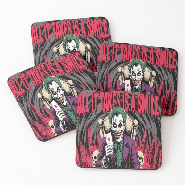 Item preview, Joker's Bloody Grin Throne: All It Takes Is a Smile - DC Comics Fan Art designed and sold by Midnight Veil Designs.