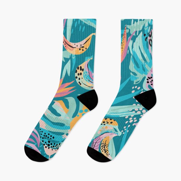 Item preview, Mod Stylized Tropical Palm, Monstera, Bird Of Paradise, Banana, Floral designed and sold by RetroMaggie.