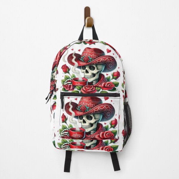 Item preview, Skeleton Cowboy Coffee Roses Valentine designed and sold by Eclectic Monkey.