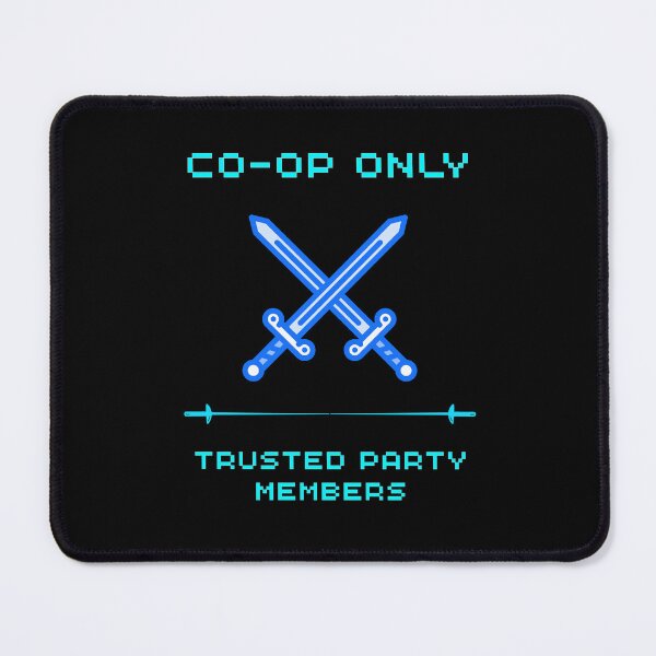 Item preview, Co-Op Only Trusted Party Members — Funny Gamer Best Friend Gift designed and sold by Retro Gamer Gifts.