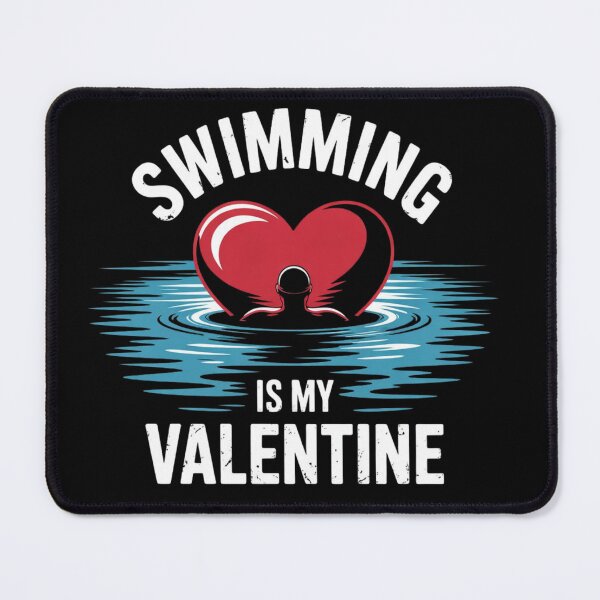 Item preview, Swimming is My Valentine Swimmer Enthusiast Fun Valentine designed and sold by ZACK ART.