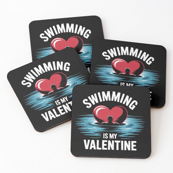 Item preview, Swimming is My Valentine Swimmer Enthusiast Fun Valentine designed and sold by ZACK ART.