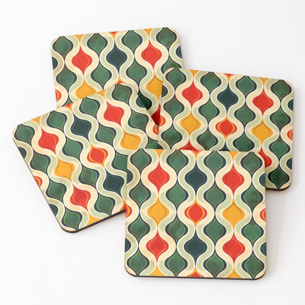 Item preview, Mid-Century Modern Green, Orange, And Yellow 1950's Pattern designed and sold by DEC02.