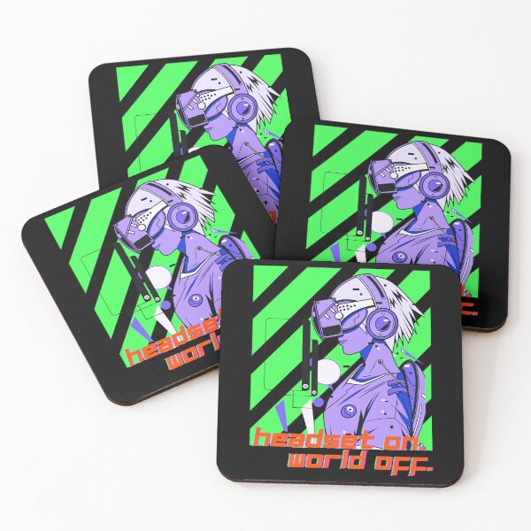 Item preview, Headset On. World Off. Purple Girl Gaming Addict Design designed and sold by Robbo's Tees Designs.