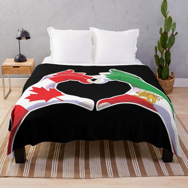 Item preview, Canadian–Iranian Unity | Heart Hands with Lion and Sun designed and sold by FlagX.