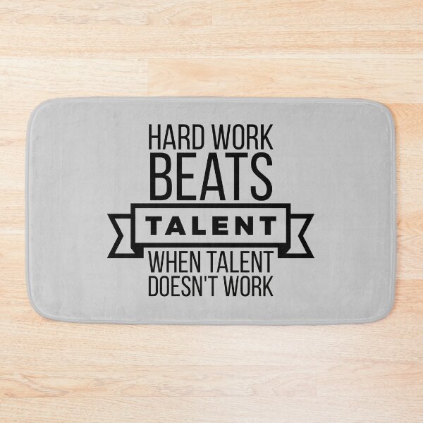 Item preview, Hard Work Beats Talent - Sport & Gym Motivation designed and sold by WAMTEES.