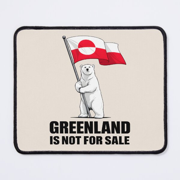 Item preview, Greenland Is Not for Sale Polar Bear Statement Quote - Greenland Flag Bear designed and sold by Aesthetic-Avenue.