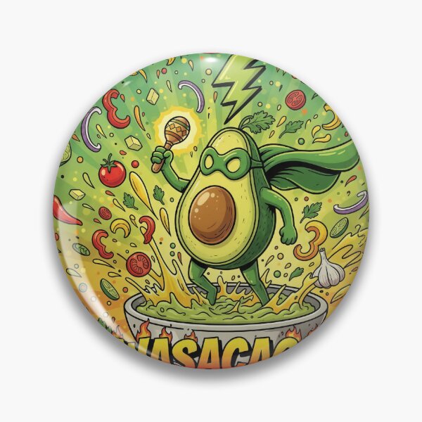 Item preview, Superhero Avocado Venezuelan Guasacaca Sauce designed and sold by I'm rebeld.