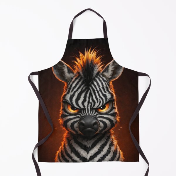 Item preview, Angry Zebra | Dark Cute Cartoon Aesthetic (Orange Glow) designed and sold by ᗩᑎTOᑎ OᒪEKSIYEᑎKO.