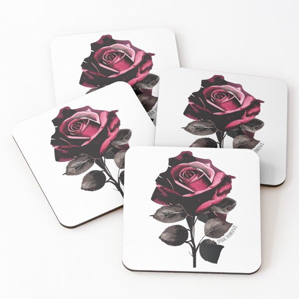 Aperçu de l'œuvre Rose rouge romance sombre créée et vendue par CreativNode.