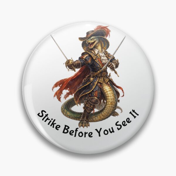Item preview, Snake Duelist – Strike Before You See It | Warrior Animals designed and sold by DigiWoosh.