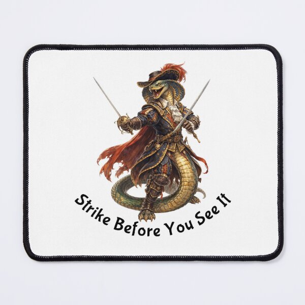 Item preview, Snake Duelist – Strike Before You See It | Warrior Animals designed and sold by DigiWoosh.