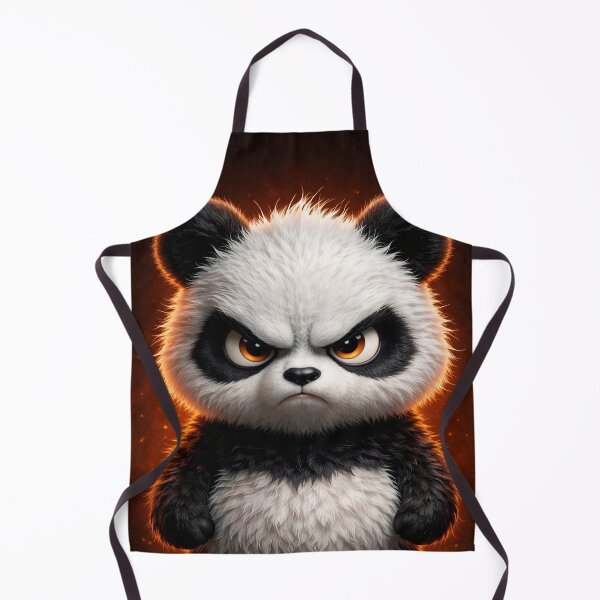 Item preview, Angry Panda | Cute Dark Cartoon Aesthetic (Fiery Orange Glow) designed and sold by ᗩᑎTOᑎ OᒪEKSIYEᑎKO.