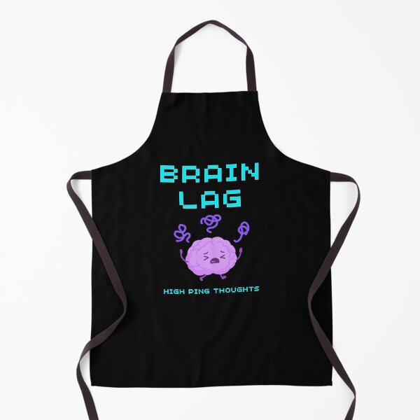 Item preview, Brain Lag High Ping Thoughts — Funny ADHD Gamer Gift — Neurodivergent Art designed and sold by Retro Gamer Gifts.