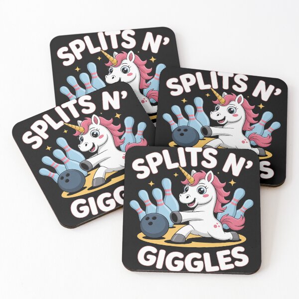 Item preview, Splits n' Giggles Unicorn Bowling Bowler designed and sold by Dakarothill.